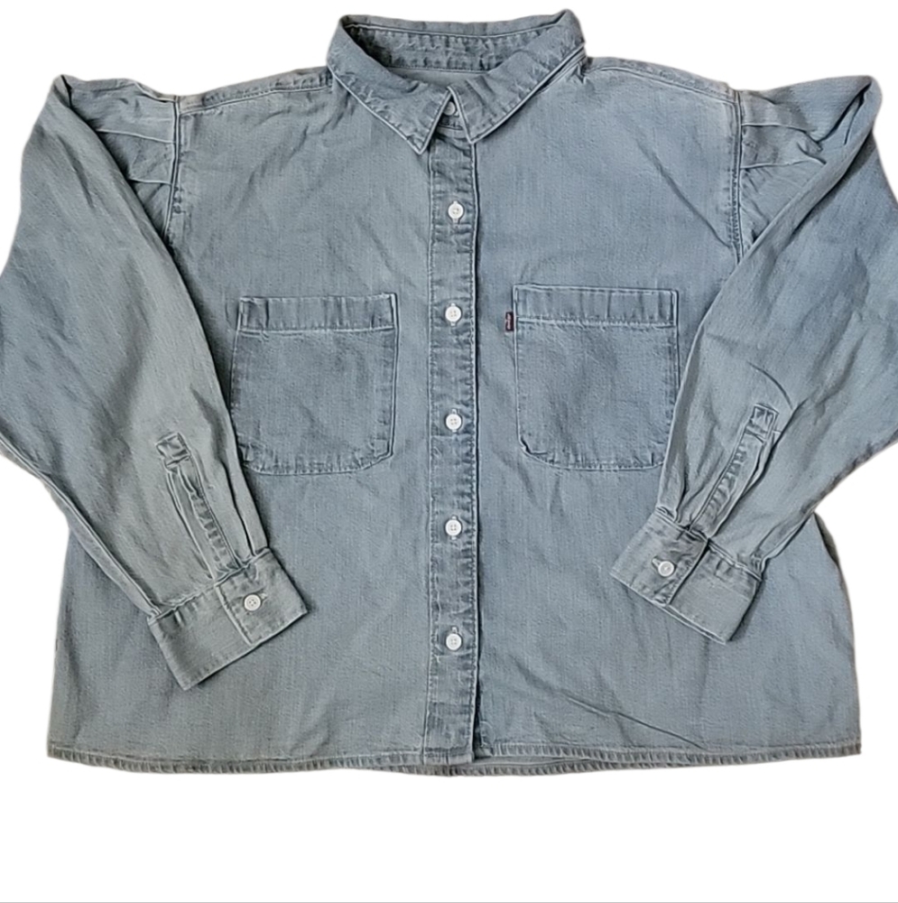 Levi's Blue Denim Shacket‎ Size L